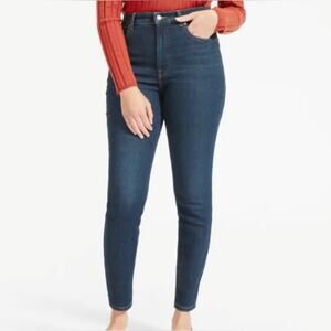 Everlane high rise dark Wash skinny jeans women’s Size 30 tall